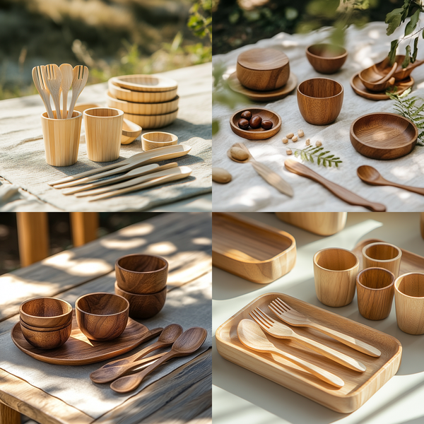 户外野餐用木质餐具